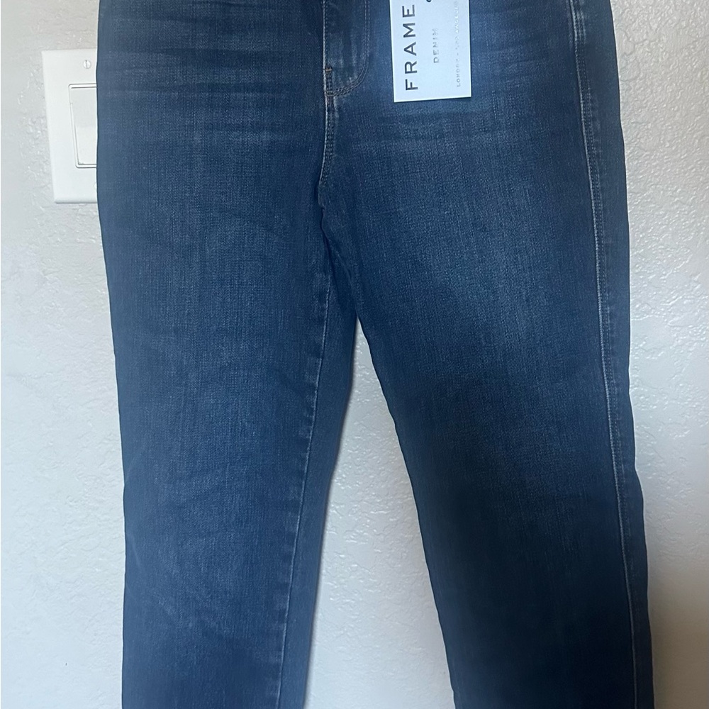 NWT FRAME High Rise Straight JEANS - Picture 2 of 6
